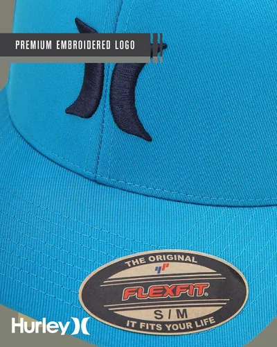 Miniatura 125 de Hurley Gorra de béisbol para hombre - Flexfit - Gorras de béisbol ajustadas para hombre (tamaños: S-XL)