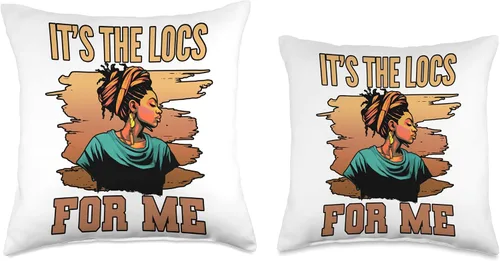 Miniatura 3 de Locs Afro Dreadlocks Love Natural Beauty Hair It's the Locs for Me Afro Hair - Almohada negra americana africana, 16 x 16 pulgadas, multicolor
