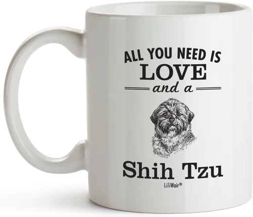 Miniatura 2 de Shih Tzu Mom Gifts Mug For Christmas Women Men Dad Decor Lover Decor Stuff I Love Shih Tzu Coffee Accessories Talking Art Apparel Funny Birthday