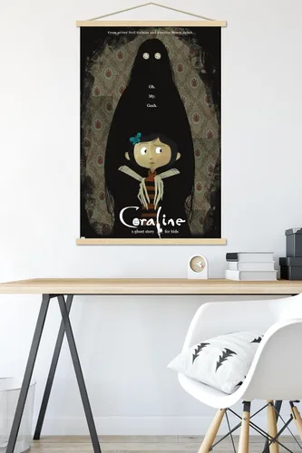 Miniatura 5 de Trends International Coraline - Póster de pared de una hoja de Ghost Story, 22.37 x 34.00 pulgadas, paquete de impresión premium y colgador