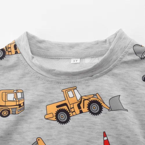 Miniatura 3 de Akyzic Sudaderas de algodón con cuello redondo para niños pequeños, camisetas de manga larga con diseño de dinosaurio, camisetas 2-8T