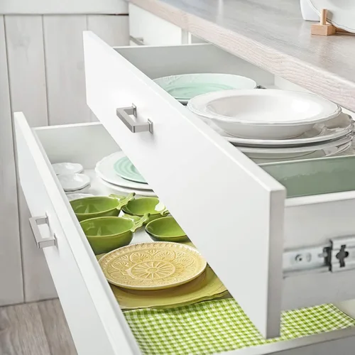 Miniatura 4 de Paquete de 10 manijas de gabinete de cocina de 3 pulgadas (2.992 in) de níquel satinado cepillado, tiradores de gabinete de cocina, tiradores