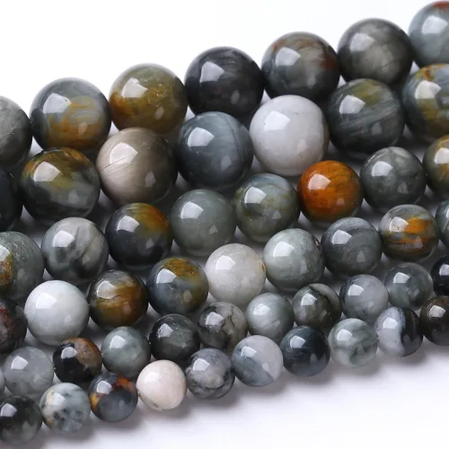 Miniatura 21 de 32 piezas de cuentas de piedra de jade de rodonita roja natural de 12 mm, cuentas sueltas redondas de piedra para fabricación de joyas, energía Jade