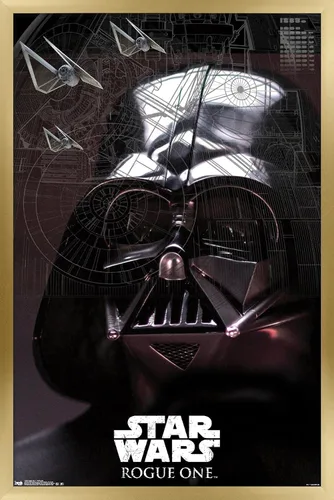 Miniatura 19 de Trends International Star Wars: Rogue One - Póster de pared de Lord Sith, 14.725 x 22.375 pulgadas, versión enmarcada de madera de granero