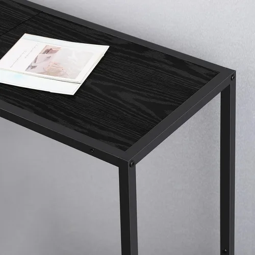 Miniatura 4 de Mesa consola para entrada, consola estrecha negra, mesa de pasillo, muebles de sala de estar, mesa auxiliar delgada con parte trasera del sofá, mesa