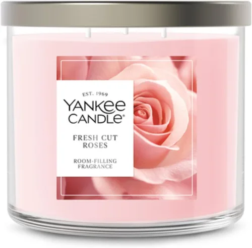 Miniatura 15 de Yankee Candle Fresh Cut Roses Signature 1630709 - Vela en vaso grande Rosas recién cortadas