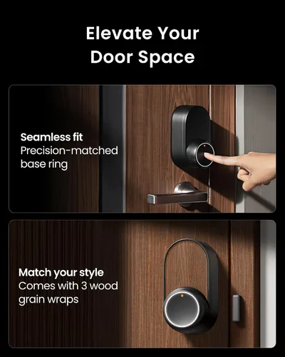 Miniatura 13 de Smart Lock Ultra con teclado, cerradura de puerta de huellas dactilares, control remoto de aplicación, cerrojo de teclado WiFi integrado, desbloqueo