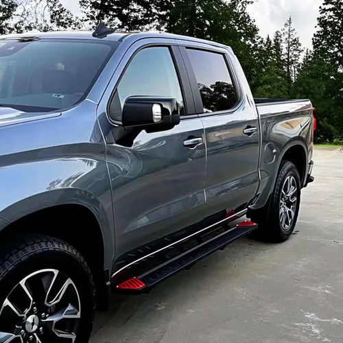 Miniatura 11 de OEDRO - Estribos de 6.5 pulgadas compatibles con 2007-2018 Chevy Silverado/GMC Sierra 1500, 2007-2019 Silverado/Sierra 2500HD 3500HD de 2 filas y 4