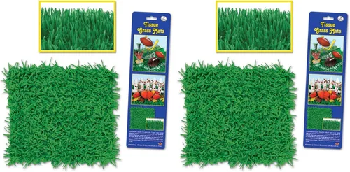 Miniatura 9 de Beistle 4 alfombrillas de papel de seda verde para decoración de Pascua y primavera verano, celebraciones, jardín de hadas, suministros de fiesta