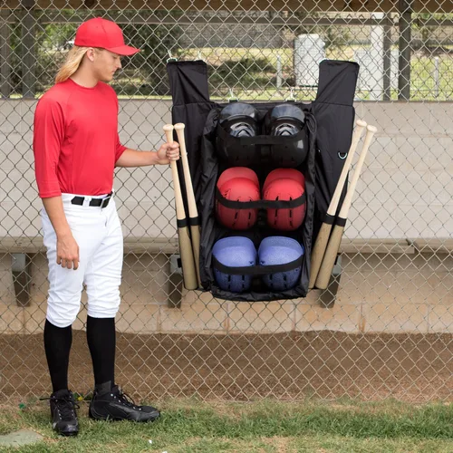 Miniatura 5 de Champion Sports Baseball/Softball Equipment Bags – Bat & Helmet Bags, Hanging Dugout Organizers, Travel Caddies & Backpacks, Multiple Styles for