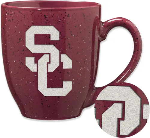 Miniatura 478 de Rico Industries NCAA Virginia Tech Hokies Maroon - Taza de café de cerámica grabada con láser, color del equipo, 16 onzas