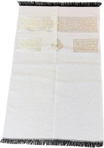 Miniatura 10 de Alfombra de oración musulmana, alfombra de oración turca, alfombra de oración para hombres musulmanes, mujeres, Janamaz con temática de kaaba