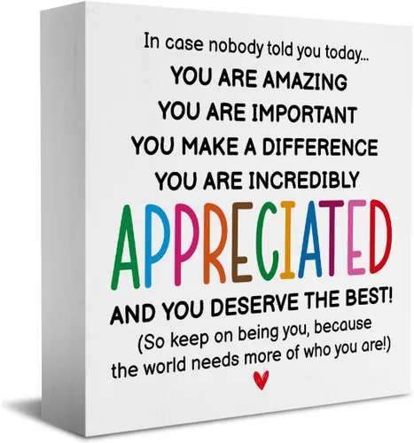 Miniatura 14 de HTBIG Regalos inspiracionales para hombres, mujeres, amigos, decoración de oficina para compañeros de trabajo, regalos de reconocimiento, You Are