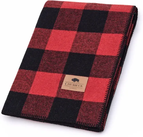 Miniatura 8 de Chubbuck - Manta de lana 100% para campamento (60 x 84 pulgadas), mantas grandes y cálidas para campamento, emergencias, conciertos al aire libre