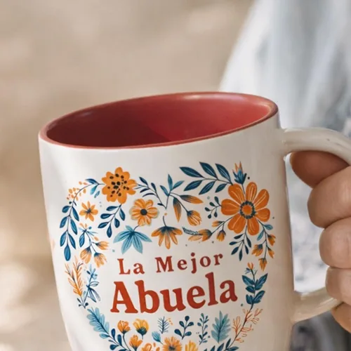 Miniatura 5 de Triple Gifffted Taza de café La Mejor Abuela en español, regalos para la mejor abuela latina del mundo, regalo del día de las Madres, Día