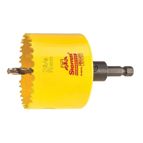 Miniatura 53 de Starrett DCH0136-G - Sierra perforadora bimetálica de corte profundo con dientes HSS resistentes a la abrasión - Ideal para cortar metal, acero