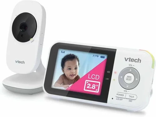 Miniatura 13 de VTech VM819-2 Monitor de bebé, pantalla de 2.8 pulgadas, 2 cámaras, rango de 1000 pies, visión nocturna, audio de 2 vías, sensor de temperatura