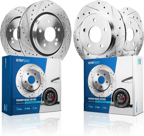 Miniatura 29 de Detroit Axle - Rotores de freno traseros para Toyota GR Supra BMW 230i 330e 330i 430i 530i 530i 530e 540d 540i xDrive X3 X4 Z4, rotores de freno