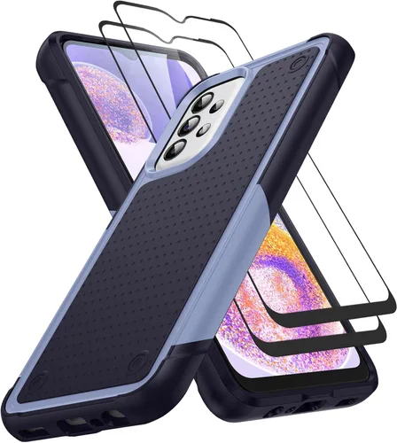 Miniatura 310 de Jeylly Compatible con Samsung Galaxy A22 5G Funda, Funda Samsung A22 5G con 2pcs protectores de pantalla de vidrio templado