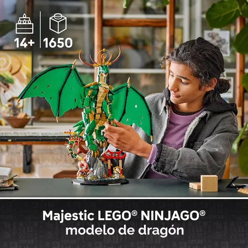 Miniatura 2 de LEGO NINJAGO The Guardian Dragon - Kit de construcción de modelos de la serie Legends Monstrosity - Decoración de habitación para adolescentes