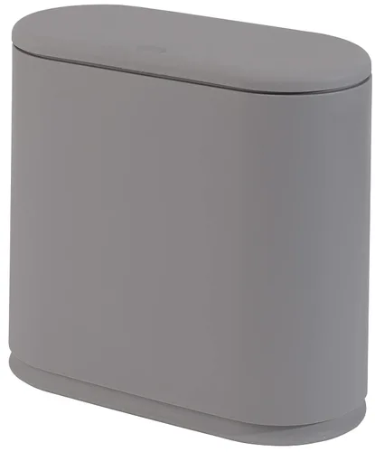Miniatura 7 de Sooyee - Contenedor de basura de plástico rectangular con tapa a presión, para baño, tocador, dormitorio, cocina, taller, oficina, 10 litros, negro