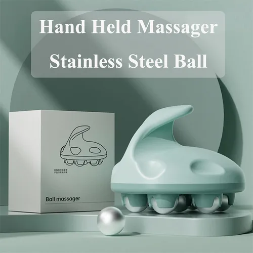 Miniatura 6 de WMM Masajeador de Mano, Herramienta de Masaje Corporal Completo con Masajeador de Bola de Rodillos Manual de 360 Grados para Alivio del Dolor