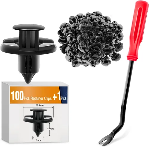 GOOACC 100 piezas de remaches de sujeción de parachoques de repuesto OEM para Infiniti 1997-2012 Nissan 1998-2015# 01553-09321 Nylon 0.315 in