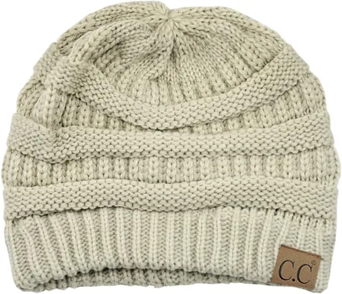 Miniatura 51 de C.C Trendy Warm Chunky Soft Stretch Cable Knit Beanie