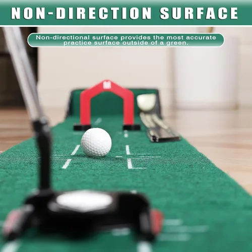 Miniatura 6 de CHAMPKEY Golf Putting Green Indoor - Advanced Guides Golf Putting Mat - Enhance Putting Accuracy and Challenge