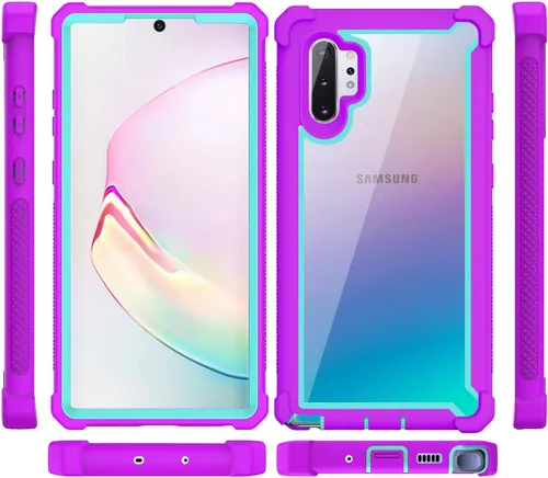 Miniatura 9 de Funda KSELF para Samsung Galaxy Note 10 Plus con protector de pantalla, funda protectora de cuerpo completo híbrida de doble capa a prueba de golpes