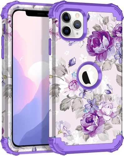 Miniatura 101 de Hocase Funda para iPhone SE 2022/2020, resistente a prueba de golpes, de plástico duro+goma de silicona, funda protectora híbrida para iPhone SE