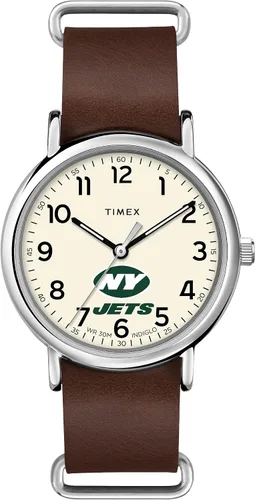 Miniatura 15 de Correa de cuero de cuarzo NFL Weekender de 1.575 in para hombre