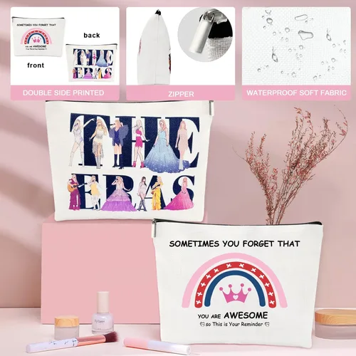 Miniatura 4 de Awfrky - Set de regalo en caja de botella de agua fabulosa de 25oz de color rosa, regalos de cumpleaños para mujeres - Divertidas ideas de regalo