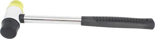 Miniatura 6 de Martillo de mazo de goma pequeño – 1.18 pulgadas (1.181 in), cabeza de goma y plástico de doble cara ligera Agarre ergonómico antideslizante