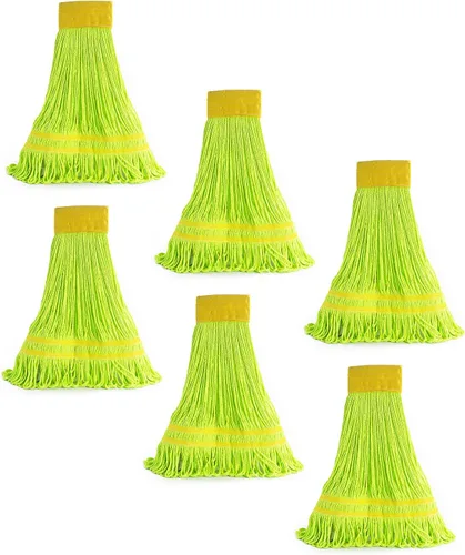 Miniatura 9 de Matthew - Trapeador de microfibra de limpieza resistente, repuesto de cabezal de trapeador húmedo, excelente absorción, capacidad de lavado premium