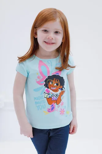 Miniatura 2 de Disney Classics - Paquete de 2 camisetas sin botones para niñas pequeñas y grandes (2T - 18-20)