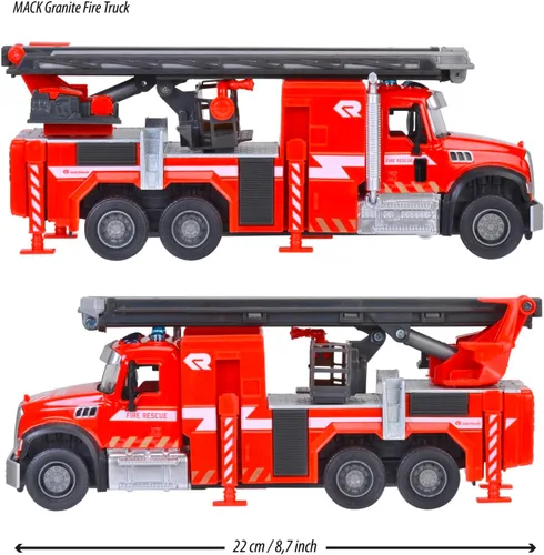 Miniatura 3 de Majorette Camión de bomberos de granito Mack 213713005