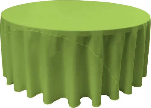 Miniatura 191 de LA Linen - Mantel redondo lavable de popelina de poliéster, resistente a manchas y arrugas, 51", mantel de tela para comedor, cocina, fiesta, Negro