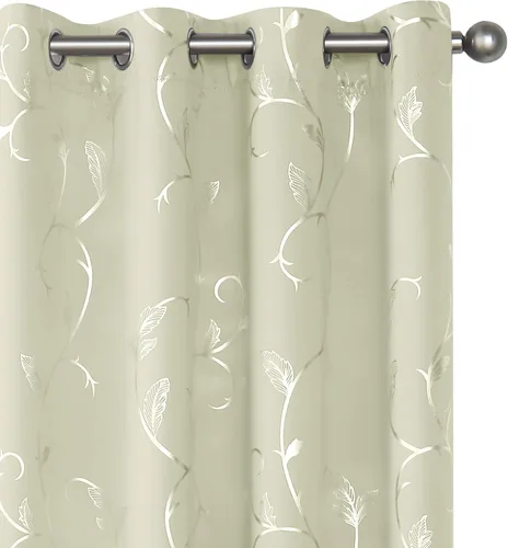 Miniatura 73 de BUHUA Cortinas Opacas de 63 Pulgadas de Largo, 2 Paneles con Aislamiento Térmico, Tratamiento de Ventana para Dormitorio, Cortinas Oscurecedoras