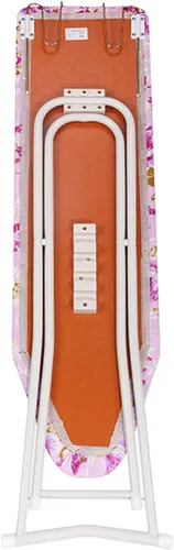 Miniatura 9 de Tabla de planchar, tabla de planchar plegable de tamaño matrimonial con altura ajustable, superficie extra ancha con patrón floral, construcción