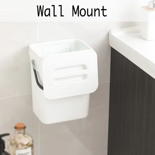 Miniatura 5 de LALASTAR Contenedor de Compost para Cocina Interior Sellado, Pequeño Cubo de Basura Colgante con Tapa Debajo del Fregadero para Cocina, Contenedor