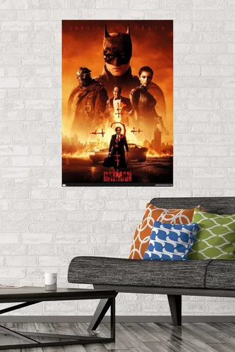 Miniatura 2 de Trends International DC Comics Movie The Batman - Póster de pared de una hoja, 22.375 x 34 pulgadas, versión sin marco