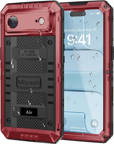 Miniatura 149 de Mitywah Funda impermeable para iPhone 7/iPhone 8 / iPhone SE 2020, funda de metal resistente de grado militar, protección de cuerpo completo
