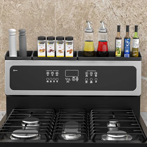 Miniatura 7 de Foeacry Estante magnético de silicona para estufa de 30/24/20 pulgadas para utensilios de cocina, suave, flexible, fuerte, magnético, resistente al