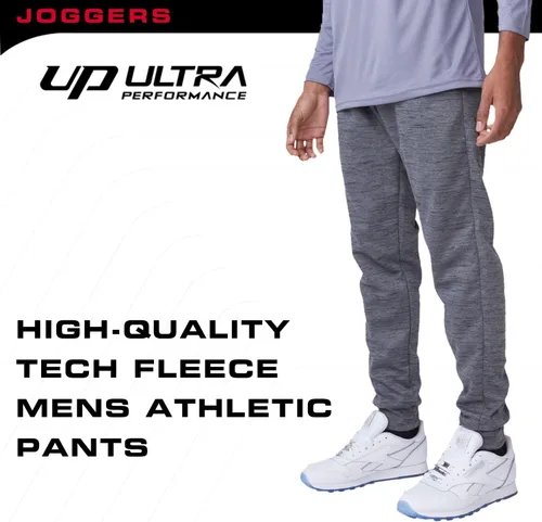 Miniatura 4 de Ultra Performance 3 Pack Mens Joggers Mens Athletic Sweatpants with Pockets for Men, Small - 3X
