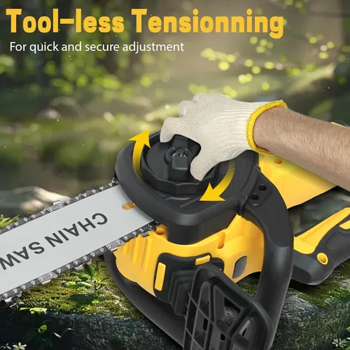 Miniatura 4 de Motosierra inalámbrica sin escobillas de 12 pulgadas para batería Dewalt de 20 V MAX, motosierra eléctrica sin escobillas de 12 pulgadas con bloqueo
