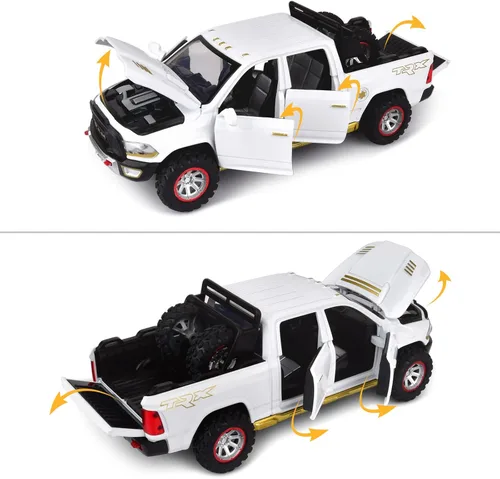 Miniatura 3 de Camioneta de juguete para niños de 4 a 7 años, modelo de metal fundido a presión, camiones de juguete con puertas abiertas, autos de juguete
