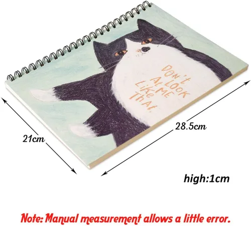 Miniatura 2 de SAYEEC SAEEC - Cuaderno de bocetos de 8.2 x 11.4 pulgadas, 80 páginas en blanco, 40 hojas duraderas sin ácidos, bloc de dibujo de artista, cuaderno