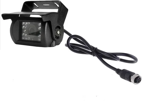 Miniatura 6 de Cámara de respaldo de vehículo de 4 pines 12 V/24 V, 18 LED IR visión nocturna CCD cámara trasera de estacionamiento para automóvil + conector de 4