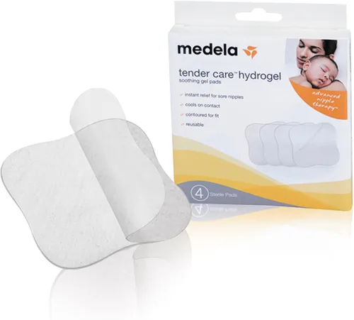 Miniatura 5 de Medela Kit de rescate de pezones Almohadillas de hidrogel calmantes y crema para pezones para lactancia, incluye 4 almohadillas de gel